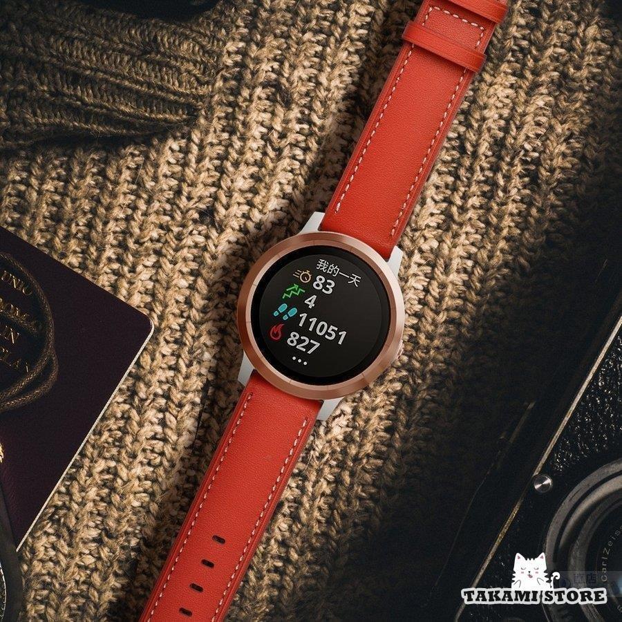 GARMIN ガーミン vivoactive 3/music ForeAthlete 245/Music 用ベルトバンドHUAWEI WATCH GT/GT 2/GT 2e 46mmシリーズ用交換本革レザーベルトバンド | ブランド登録なし | 05