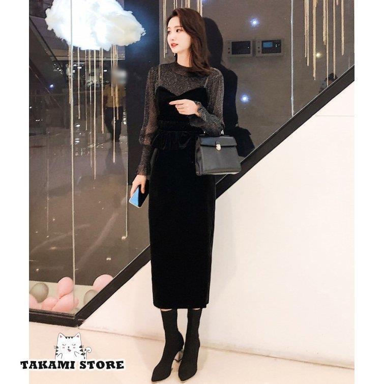 パーティードレス 結婚式 お呼ばれ ドレス ワンピース 韓国 ロング