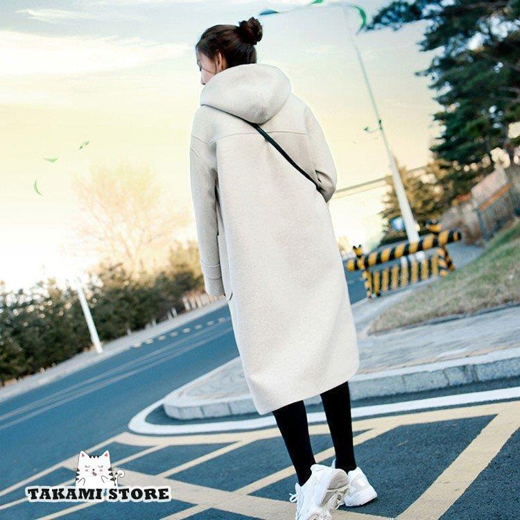 【美品】ニューヨーカー　ロングダッフルコート 裏地チェック 大きいサイズ 4L 美品】ニューヨーカー ロングダッフルコート 裏地チェック 大きいサイズ 4L