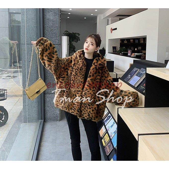 ファーコート 毛皮コート レディース フェイクファー 長袖 アウター 大きいサイズ もこもこ 防寒 大人 暖かい 体型カバー ゆったり カジュアル_14