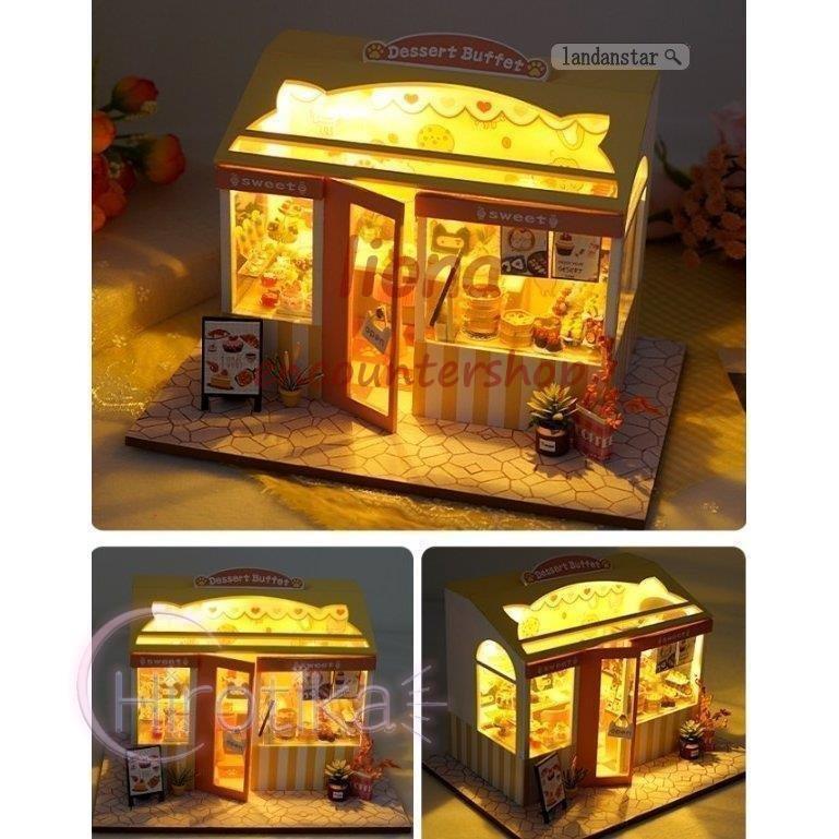 ドールハウスキット 木製 1/24 ミニチュア 家具 DIY おもちゃ