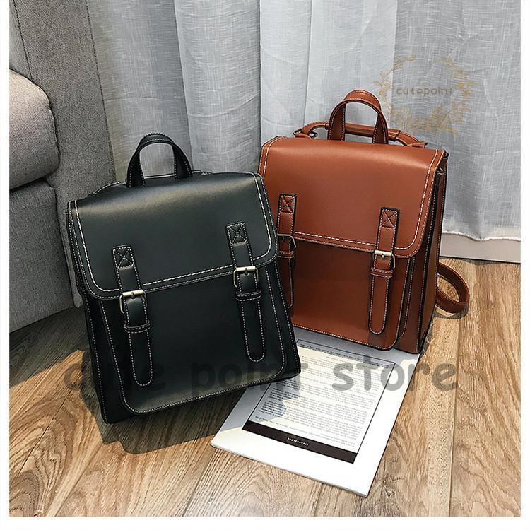 リュック リュックサック バッグ レディース レザー 通学 PU シンプル 2way お出かけ レッスン 通学 綺麗 デイリー 入学式 可愛い 韓国風 | ブランド登録なし | 10