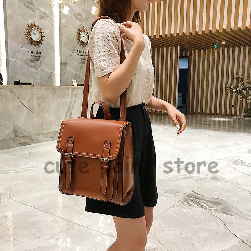 リュック リュックサック バッグ レディース レザー 通学 PU シンプル 2way お出かけ レッスン 通学 綺麗 デイリー 入学式 可愛い 韓国風 | ブランド登録なし | 07