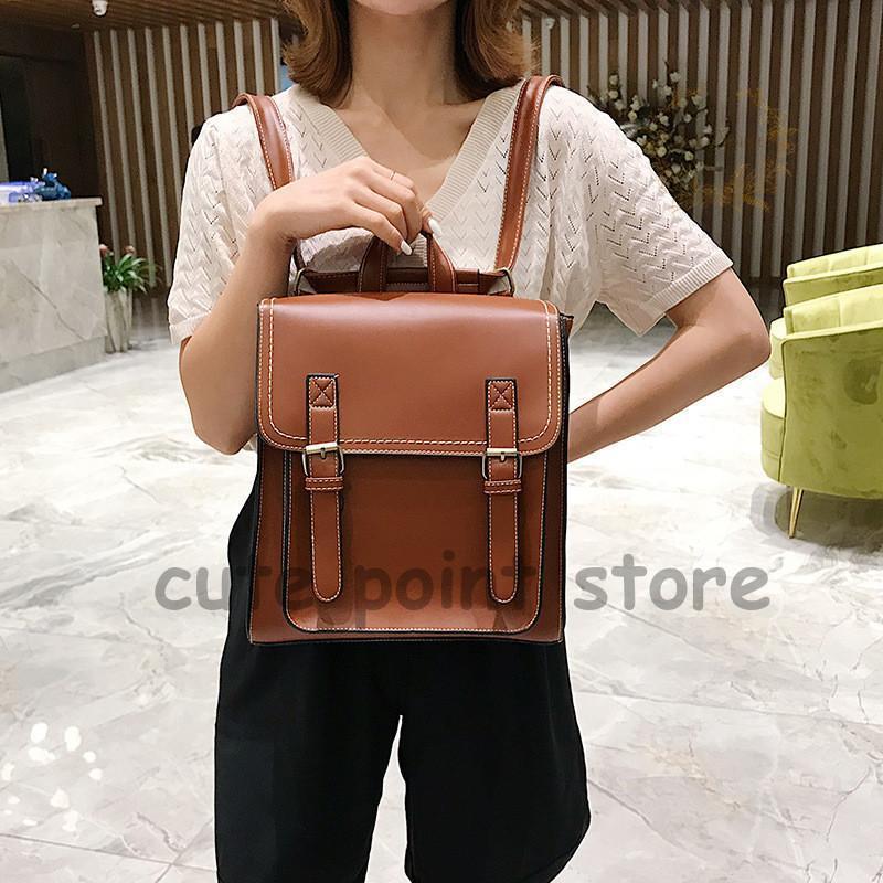 リュック リュックサック バッグ レディース レザー 通学 PU シンプル 2way お出かけ レッスン 通学 綺麗 デイリー 入学式 可愛い 韓国風 | ブランド登録なし | 09