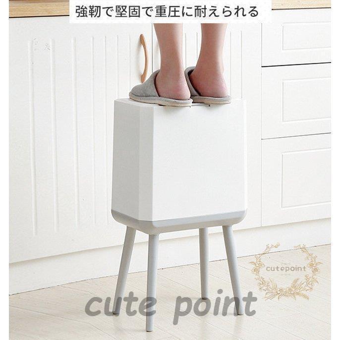 ごみ箱 ゴミ箱 組み立てゴミ箱 ダストボックス 14L ふた付き 北欧 手動式 リビング 分別ゴミ箱 キッチン スライド キャスター スリムの画像