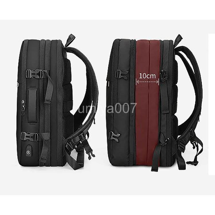 ビジネスリュック ビジネスバック 薄型 防水 PC収納 出張 ウォーキング 自転車通勤 メンズ usbポート 防水 通勤 通学
