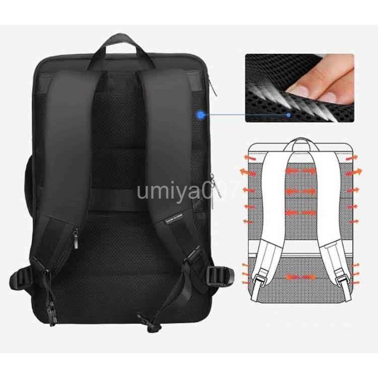 ビジネスリュック ビジネスバック 薄型 防水 PC収納 出張 ウォーキング 自転車通勤 メンズ usbポート 防水 通勤 通学