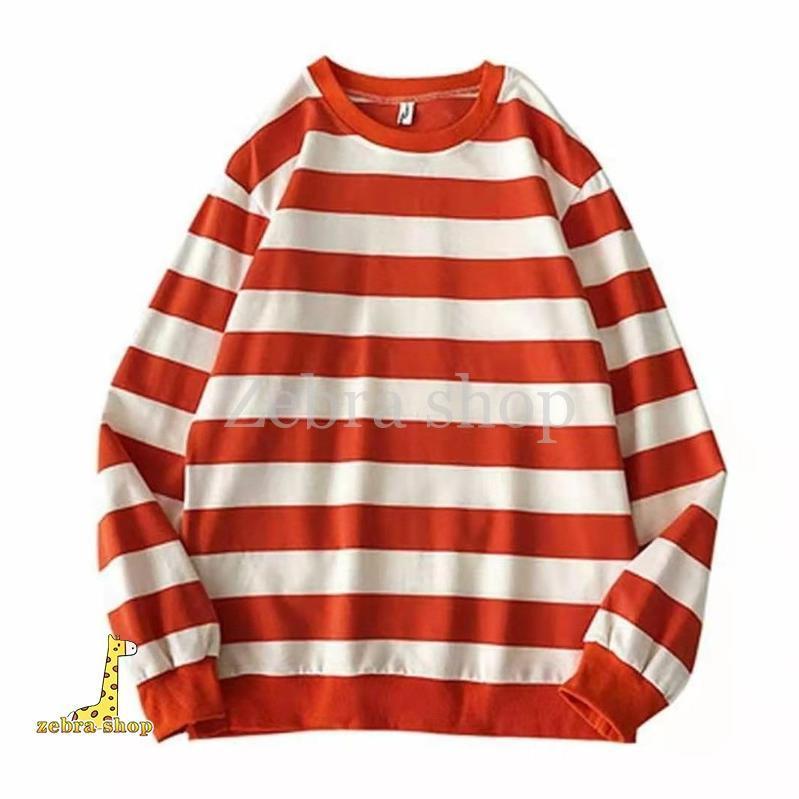 ロンT メンズ ボーダー柄 長袖Tシャツ ロングTシャツ 防寒