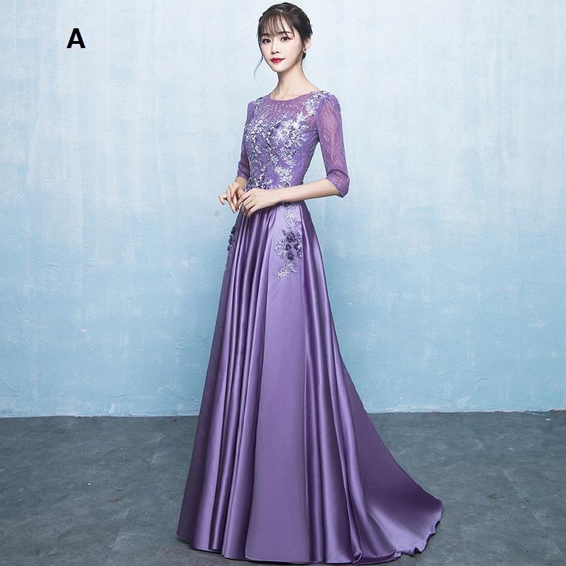 袖ありロングドレスナイトドレスパーディードレスウエディングドレスaラインワンピースピアノ株式会社錦成人式結婚式二次会舞台用披露宴演奏会発表会 袖あり ロングドレス ナイトドレス パーディードレス ウエディング