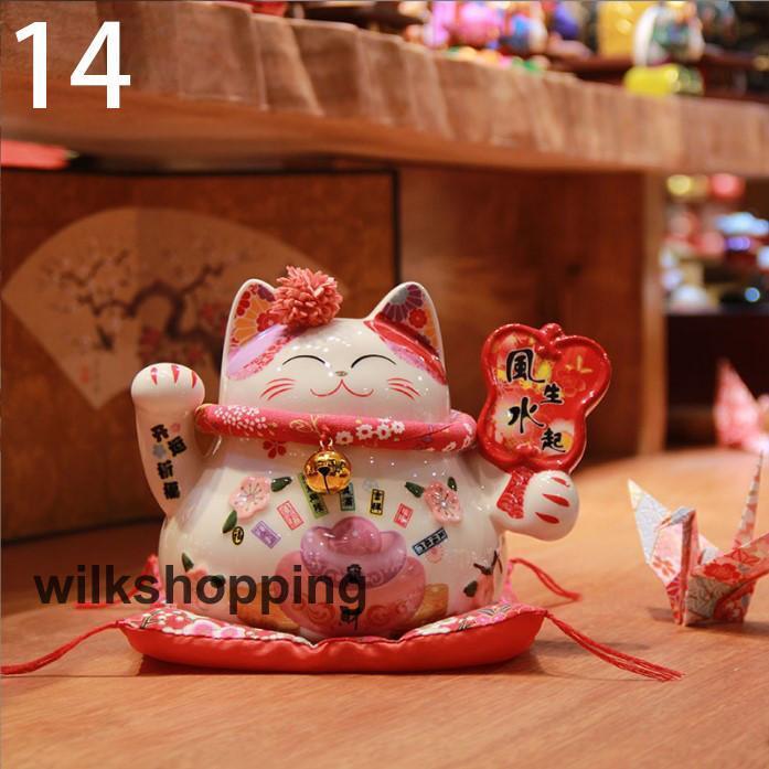 招き猫デコ　招き猫　開店祝い　プレゼント　置物　キラキラ　新品　貯金箱 美容室 開店祝い 花以外 招き猫 居酒屋 猫 好き 周年祝い プレゼント