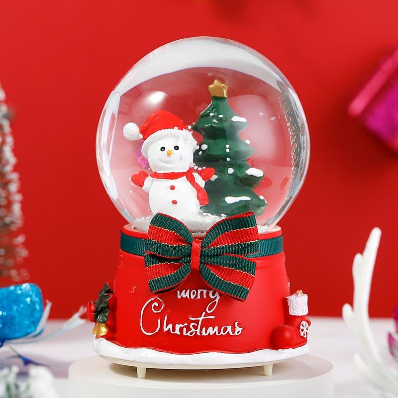 サンタクロース置物 スノードーム カミングサンタ クリスマス 飾り