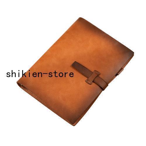 システム手帳 A5 6穴 本革 高級 レザーカバー ミニ 手帳カバー