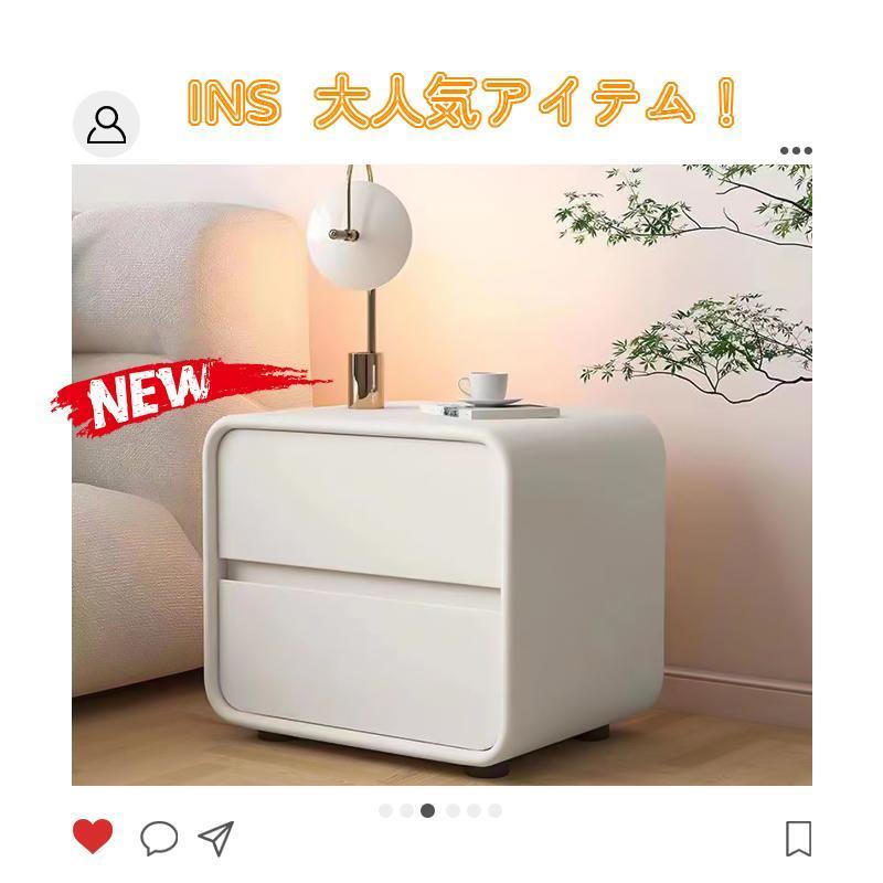 Amazon｜VECELO サイドテーブル 2点セット 高め 幅40*奥行き30*高さ