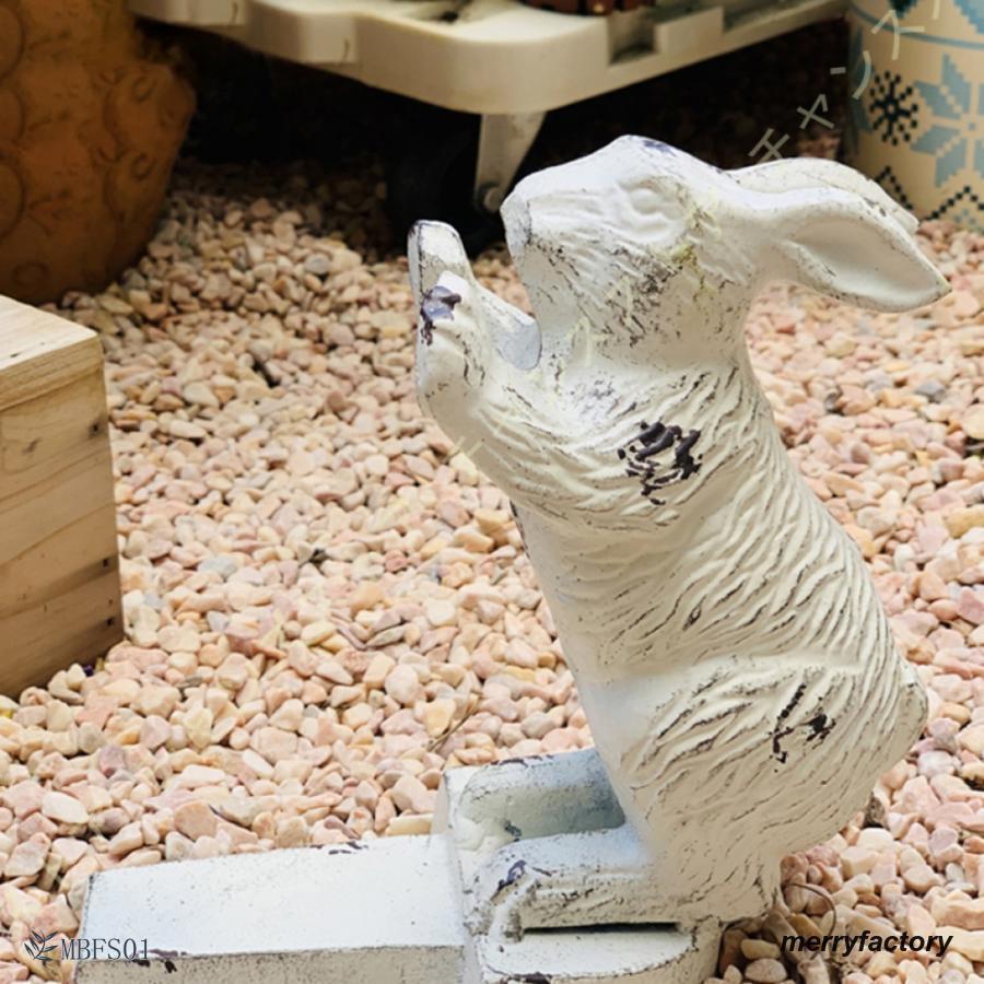 ガーデンオブジェ アイアン うさぎ オーナメント かわいい おもしろい