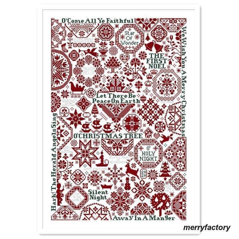 刺繍キット セット クリスマス 14CT 18CT クロスステッチ シンプル