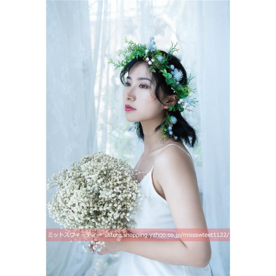 ウエディングブーケ かすみ草 成人式 結婚式 プリザーブドフラワー