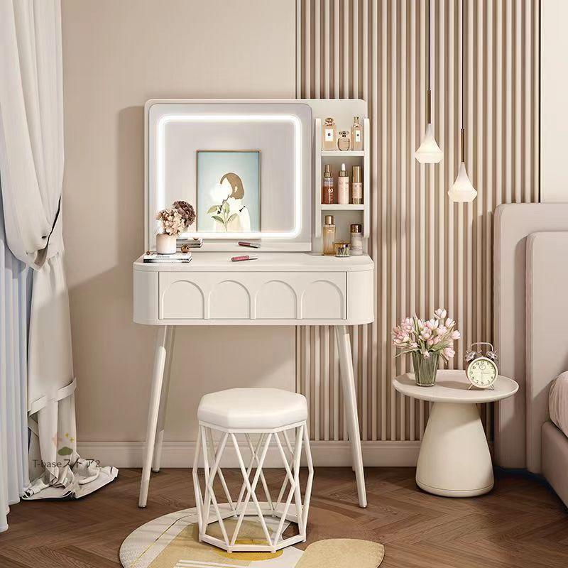 【新品】ドレッサー＆スツール　シンプル　大人可愛い　アウトレット ドレッサーセット スツール付き 可愛い 大人かわいい 化粧台