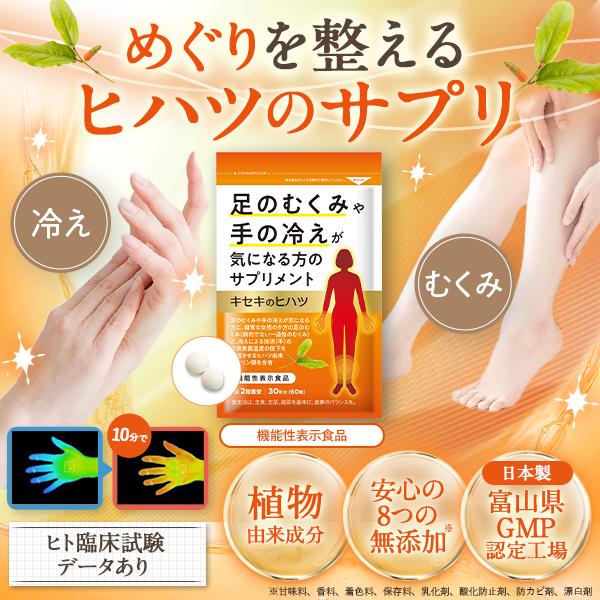 特別価格 むくみ サプリ 足 漢方 血行 改善 ヒハツ 浮腫 み 血流 サプリメント
