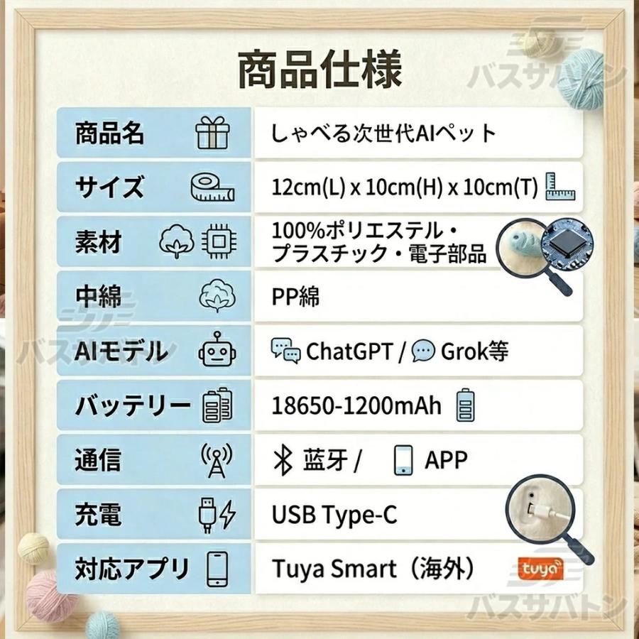 AI ぬいぐるみ ChatGPT対応 しゃべる 88言語対応 知育玩具 英語 音声認識 子供 小学生 癒しグッズ 誕生日 プレゼント 7色カラー スマホ連動 3歳 4歳 5歳の画像