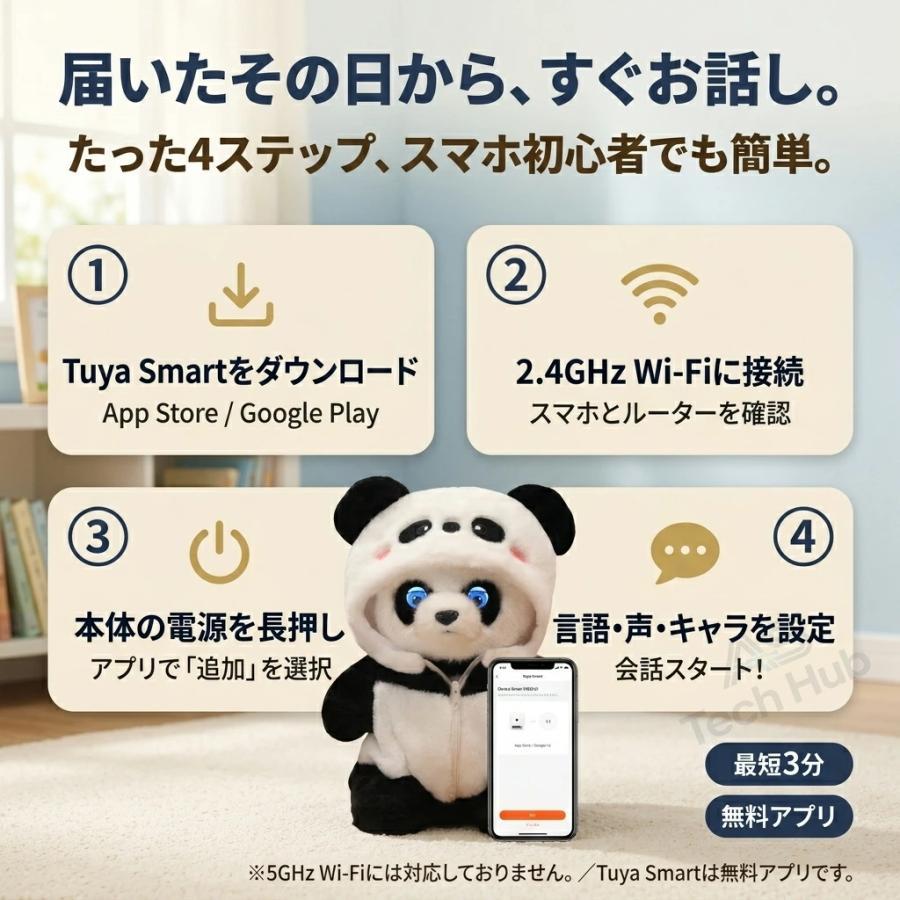 ぬいぐるみ AI ロボット しゃべる おもちゃ AI会話 ロボット 電子ペット 電動ロボット 日本語対応 英語 学習 子供 誕生日 電子玩具 キッズ家電 ペット知育 新品の画像