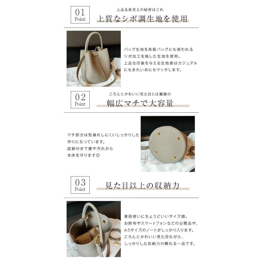 バッグインバッグ付 本革 キューブバッグ キューブ型バッグ バケツ型