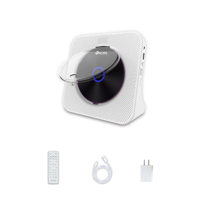CDプレーヤー bluetooth 充電式 給電式 ポータブルCDプレーヤー 卓上