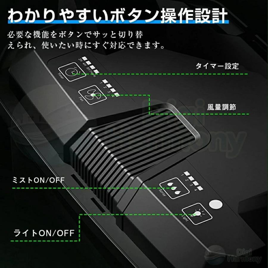 アウトドア 扇風機 キャンプ 冷風機 吊り下げ 充電式 最大50時間稼働