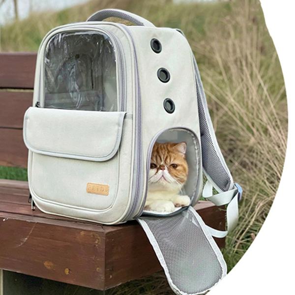 ペットキャリーバッグ 手提げ ショルダー 宇宙船カプセル型 猫用 小型犬用 通気性 臭気がない 引っ掻き傷に強い 車載 ドライブ 旅 通院｜north-st｜19