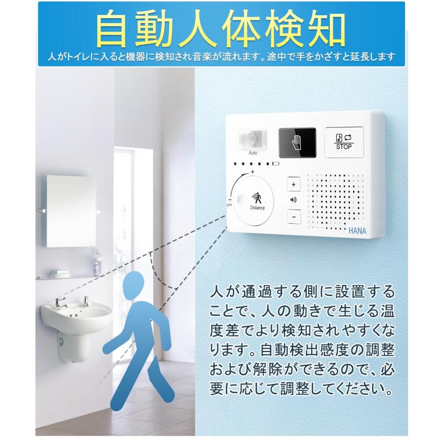 正規品・1年保証あり／ 音消し 音姫 トイレ用擬音装置 自動人体検知