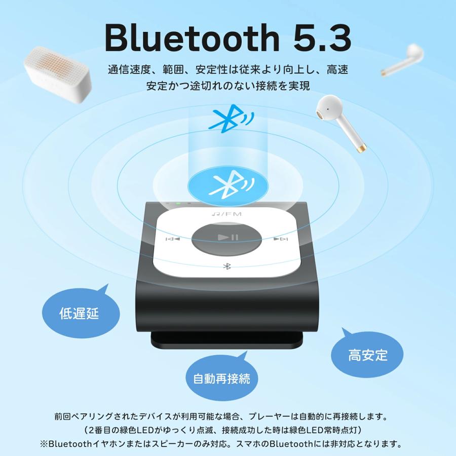 2025リニューアルして新登場☆ウォーキングにピッタリ／ mp3プレーヤー