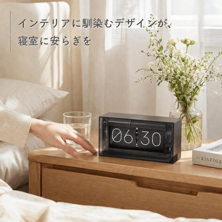 フリップクロック パタパタ時計 置き時計 電池式 デジタル時計 卓上