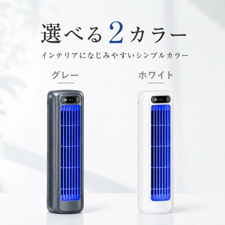 スポットクーラー 静音 小型 ポータブル冷風扇 3段階風量 2000mAh 充電