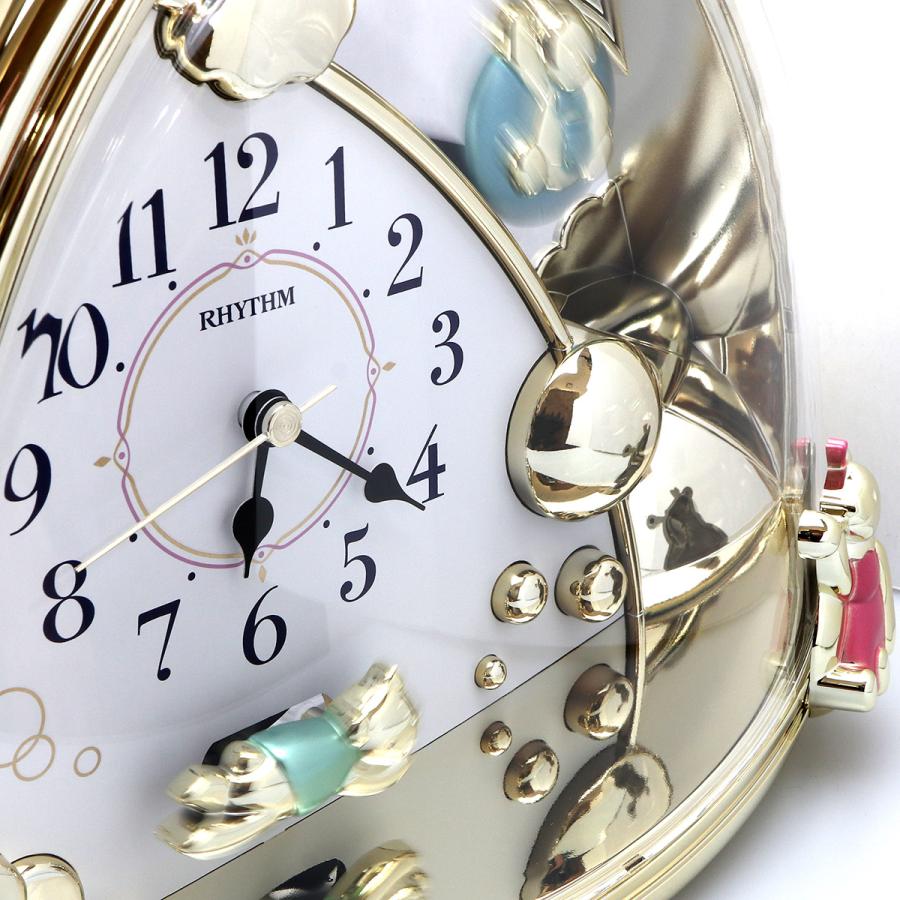  CLOCK 2 Scarlett 置時計　美品 リズム 時計 クロック 置き時計 飾り振子付 ファンタジーランド
