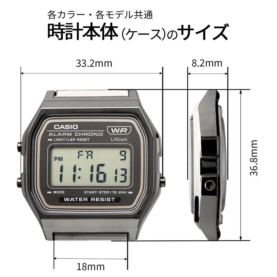 CASIO 腕時計 カシオ デジタル ヴィンテージシリーズ A158WEM-3 メッシュメタルバンド ユニセックス ダークブルーグリーン [並行輸入品]の画像
