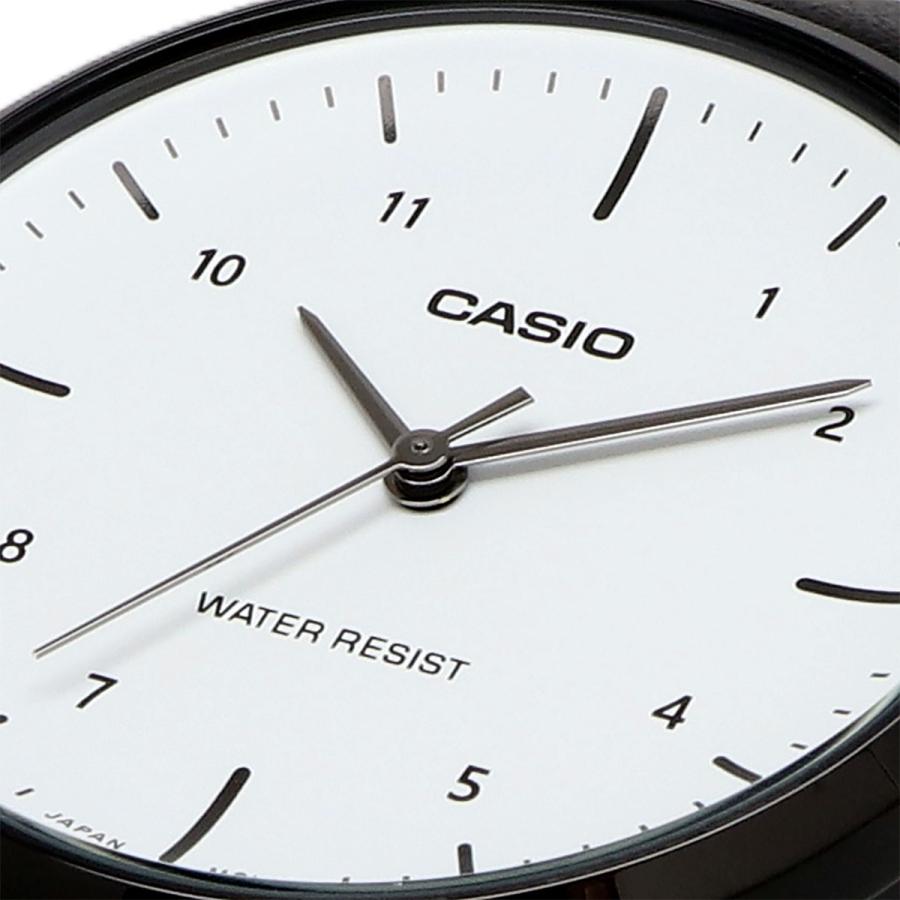 CASIO 腕時計 カシオ ウォッチ チープカシオ クオーツ レディース ホワイト×ブラックレザー LTP-VT03BL-7B 海外モデル [並行輸入品]の画像