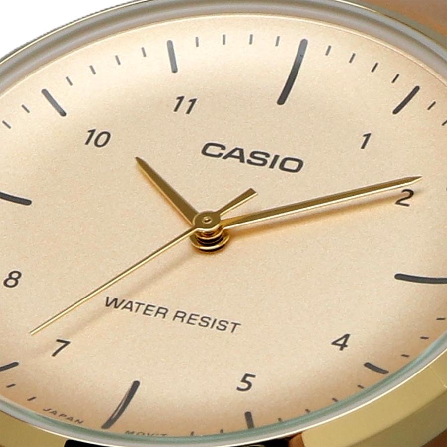 CASIO 腕時計 カシオ ウォッチ チープカシオ チプカシ クオーツ レディース ベージュ レザーバンド LTP-VT03GL-4B 海外モデル [並行輸入品]の画像
