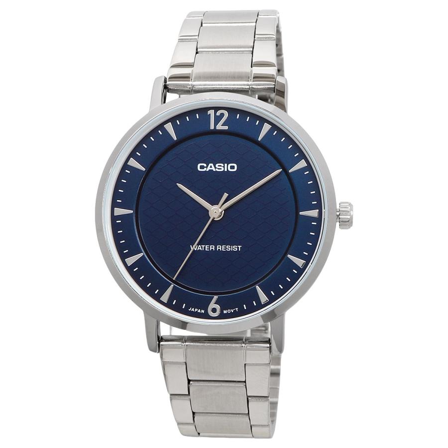 稼働SEIKOソシエクオーツ女持ち、文字盤 ブルー 形スクエアやわらかいバンド CASIO（カシオ） 腕時計 ウォッチ チープカシオ クオーツ レディース