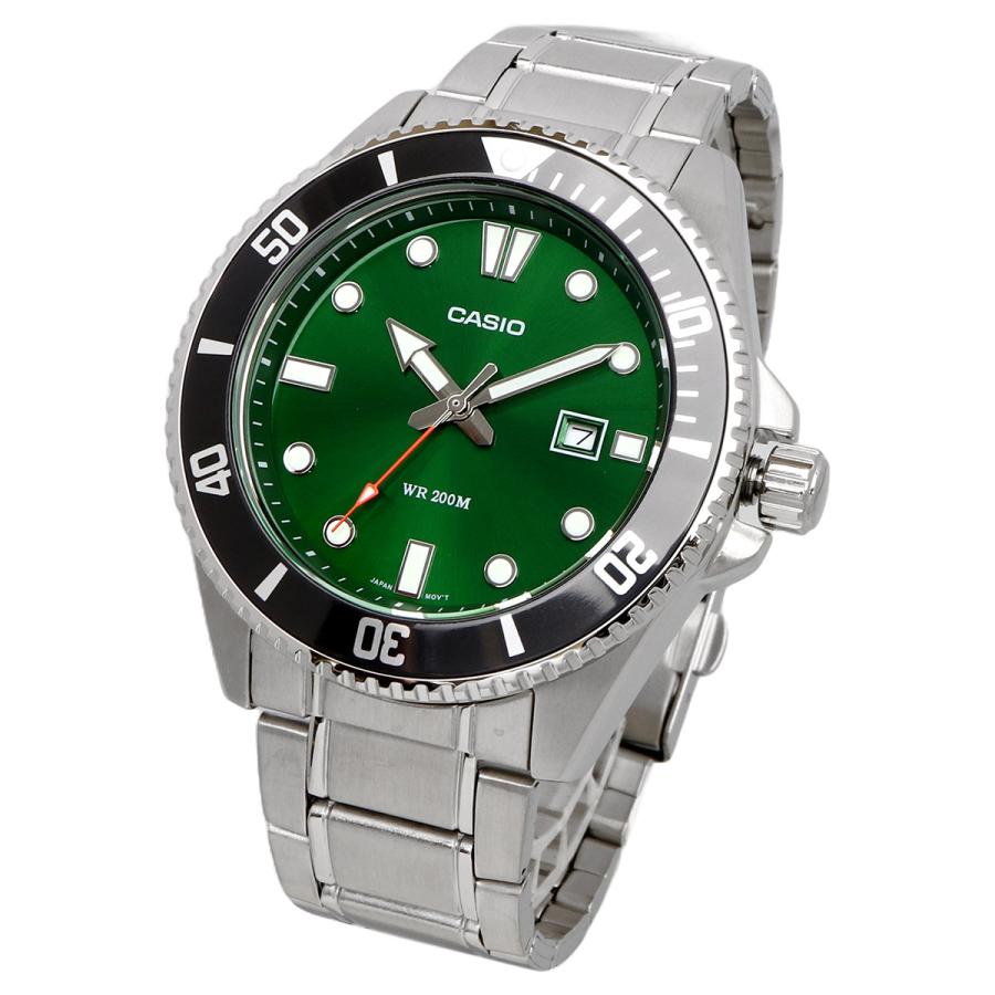 新品 CASIO Collection グリーンカラー デイトアナログモデル CASIO カシオ ティファニーブルー漂う逸品 ユニセックス 腕時計 (CASIO