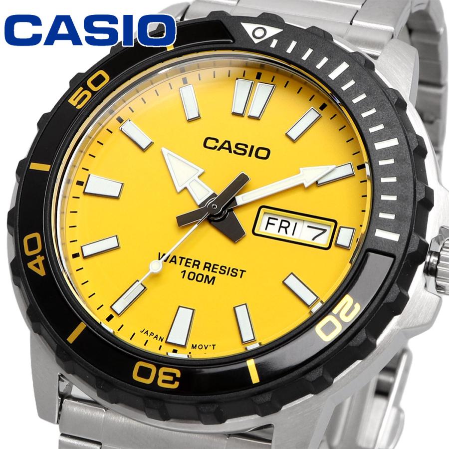 CASIO 防水デジタル腕時計 イエロー/グレー CASIO（カシオ） 腕時計 CASIO/ スタンダード デジタルウォッチ