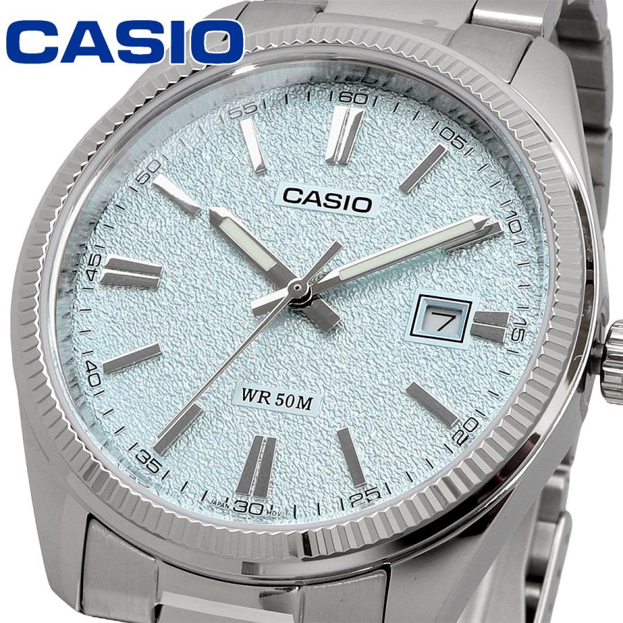 CASIO（カシオ） 時計 アナログ クオーツ メタルバンド アイスブルー