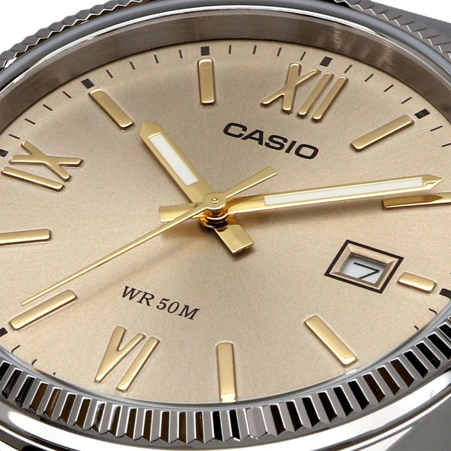 CASIO 腕時計 ウォッチ アナログ クオーツ メンズ MTP-1302DD-9AV メタルバンド シルバー メタリックベージュ旭光ダイアル [並行輸入品]の画像