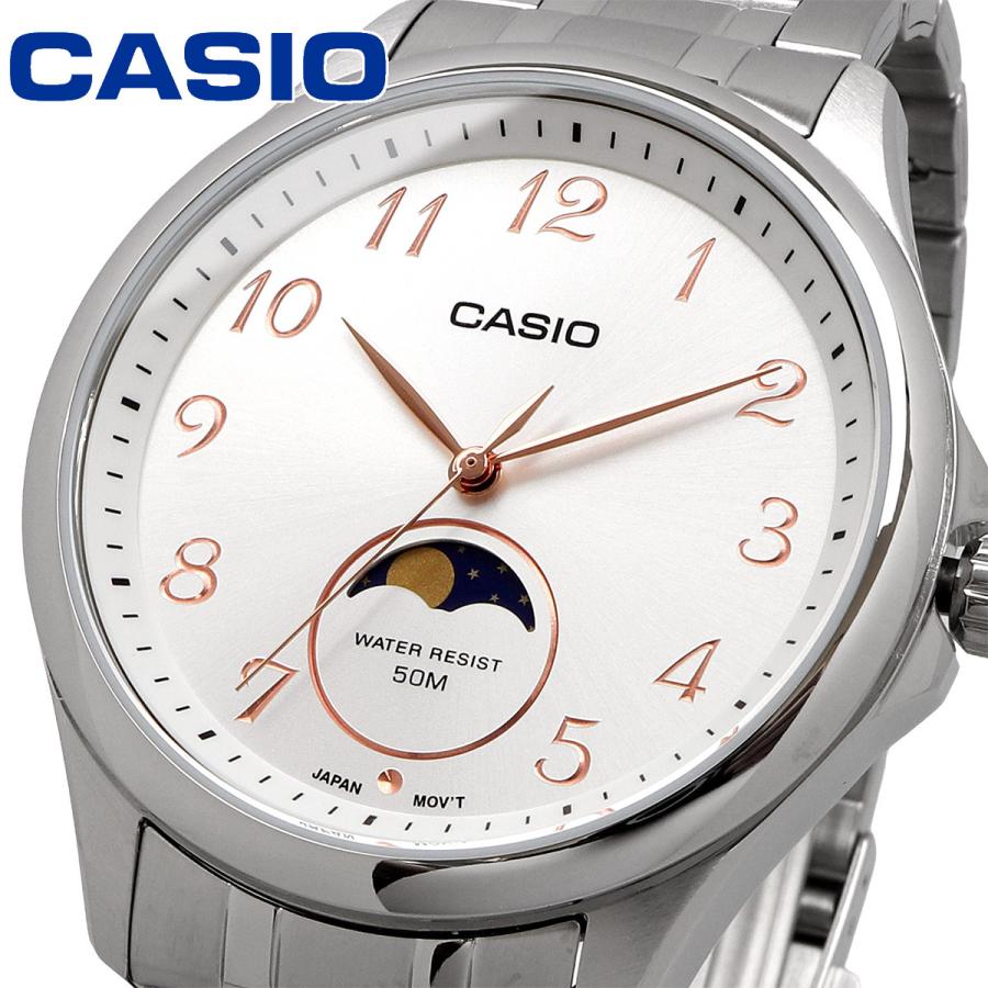 CASIO（カシオ） 腕時計 チプカシ ムーンフェイズ アナログ ラウンド