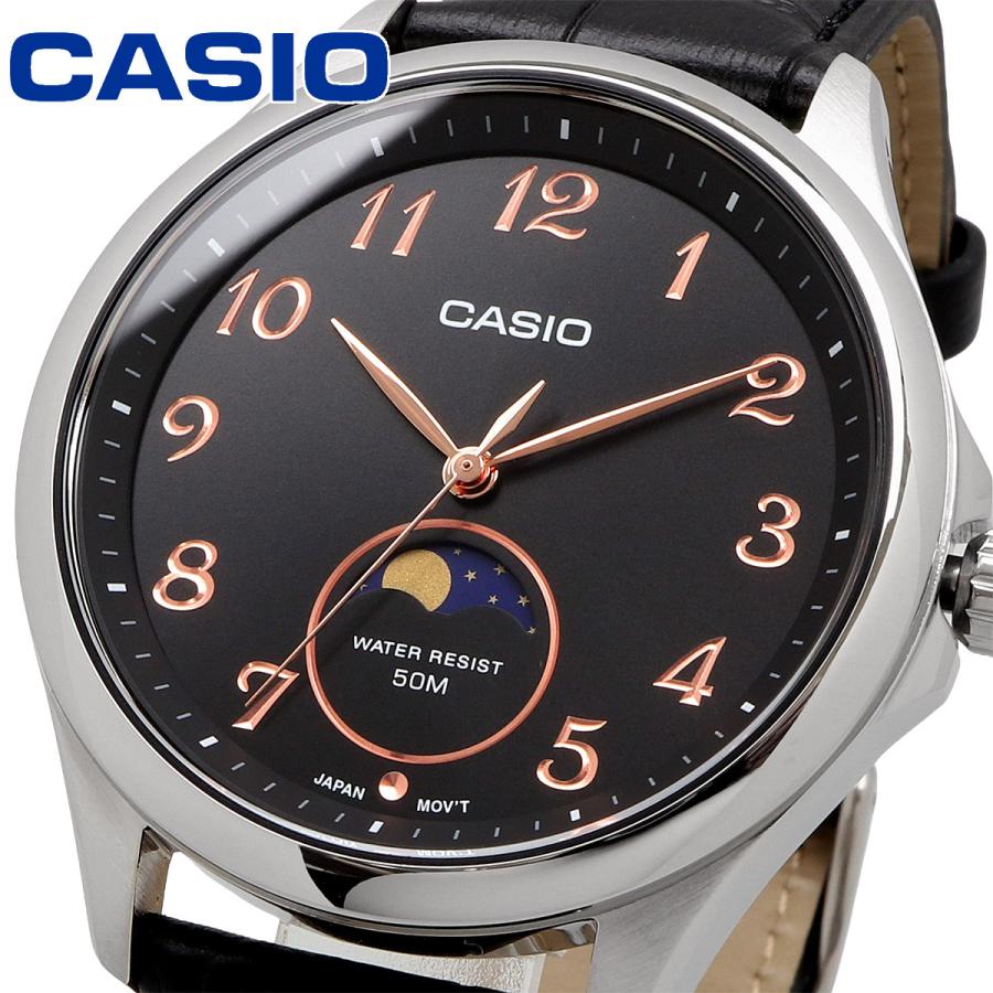 CASIO（カシオ） 腕時計 チプカシ ムーンフェイズ ラウンドフェイス