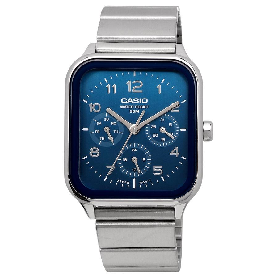 CASIO 腕時計 カシオ スタンダード ラウンドレクタングル 24時間表示 マルチファンクション メンズ MTP-M306D-2AV ブルー [並行輸入品]の画像