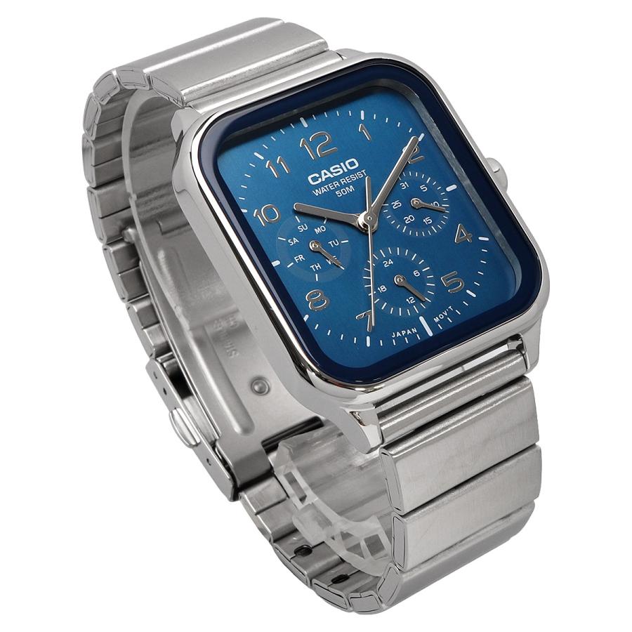 CASIO 腕時計 カシオ スタンダード ラウンドレクタングル 24時間表示 マルチファンクション メンズ MTP-M306D-2AV ブルー [並行輸入品]の画像