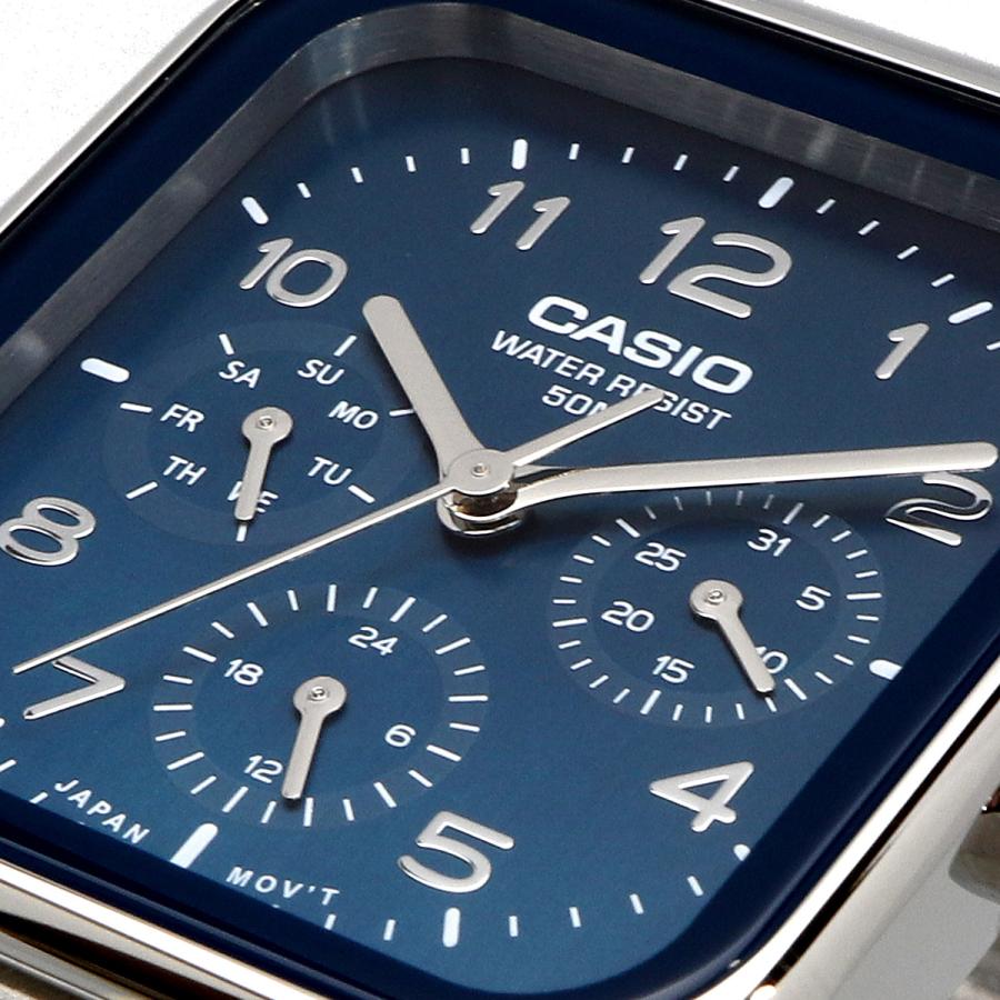 CASIO 腕時計 カシオ スタンダード ラウンドレクタングル 24時間表示 マルチファンクション メンズ MTP-M306D-2AV ブルー [並行輸入品]の画像