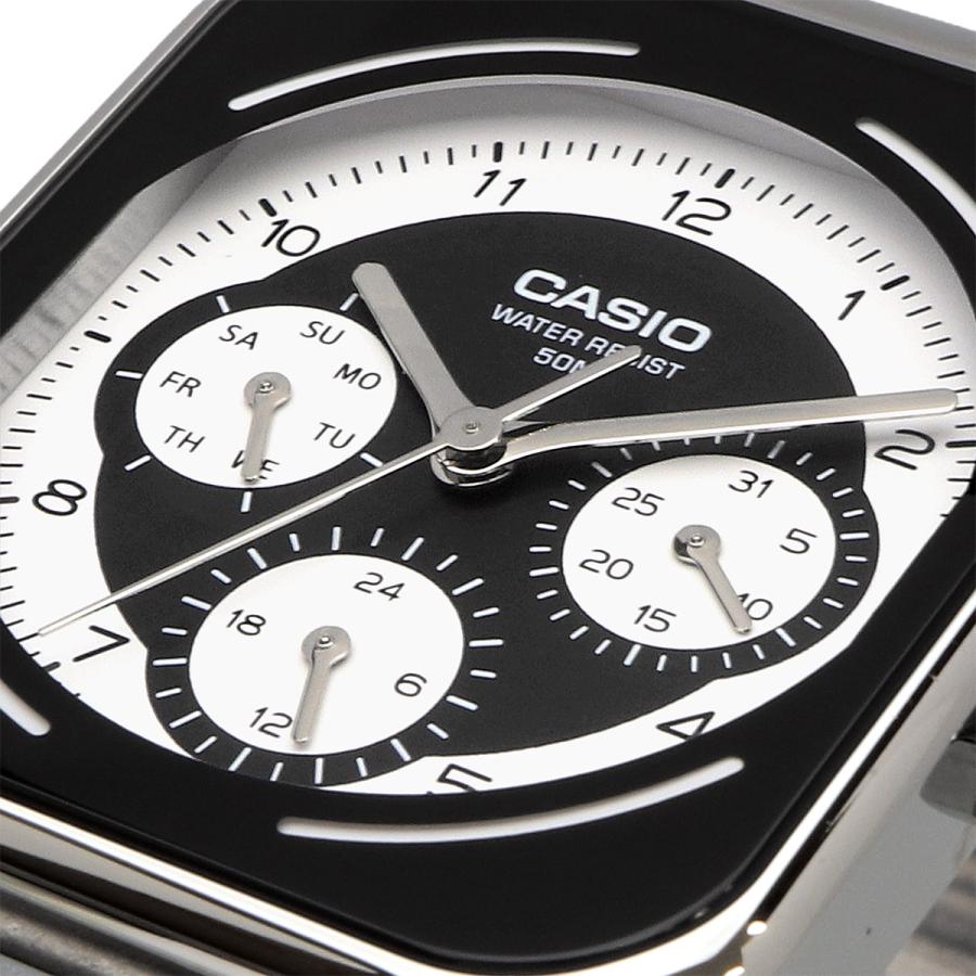 カシオ MTP-M307D-1BV ブラック マルチカレンダー 腕時計 CASIO（カシオ） 腕時計 スタンダード ラウンドレクタングル 24時間