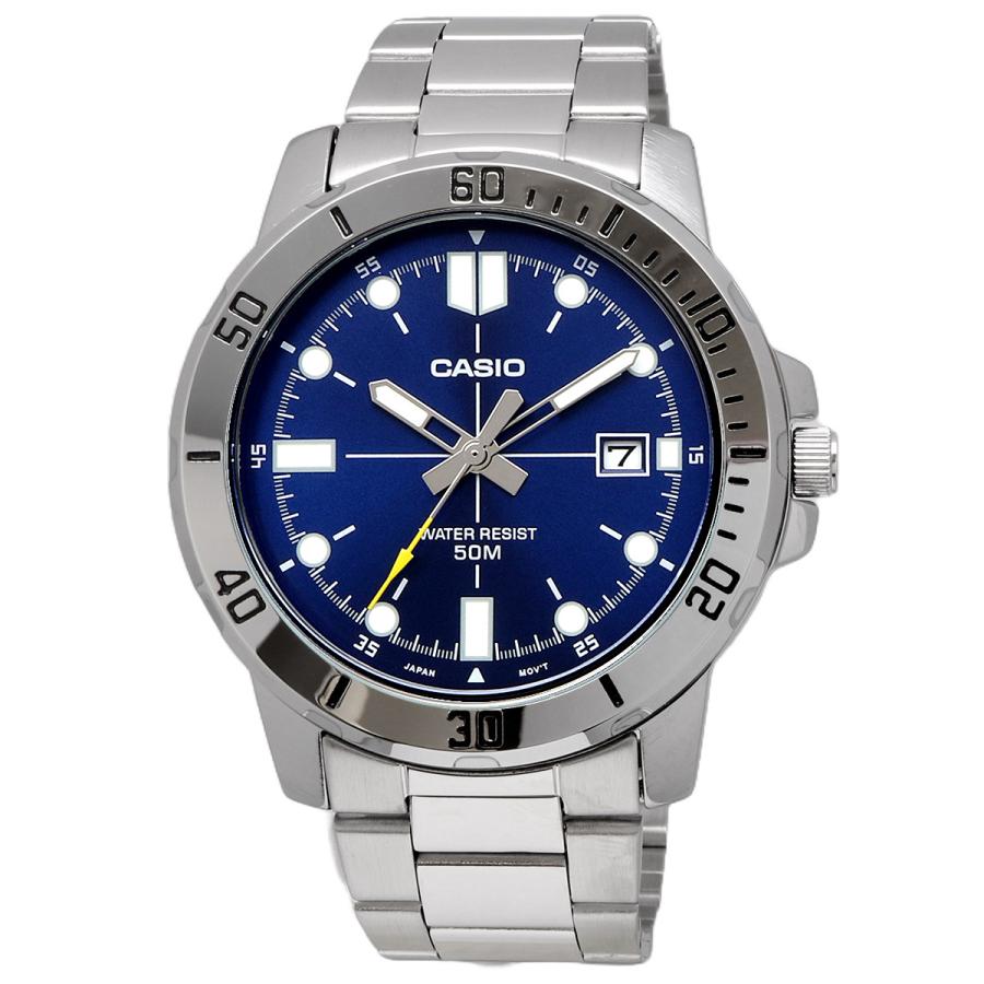 CASIO 腕時計 カシオ 時計 ウォッチ チープカシオ チプカシ シンプル MTP-VD01D-2EV メタルバンド ブルー 海外モデル [並行輸入品]の画像