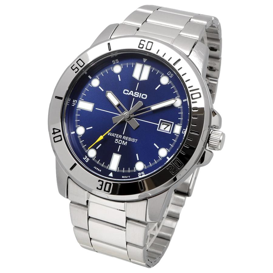 CASIO 腕時計 カシオ 時計 ウォッチ チープカシオ チプカシ シンプル MTP-VD01D-2EV メタルバンド ブルー 海外モデル [並行輸入品]の画像