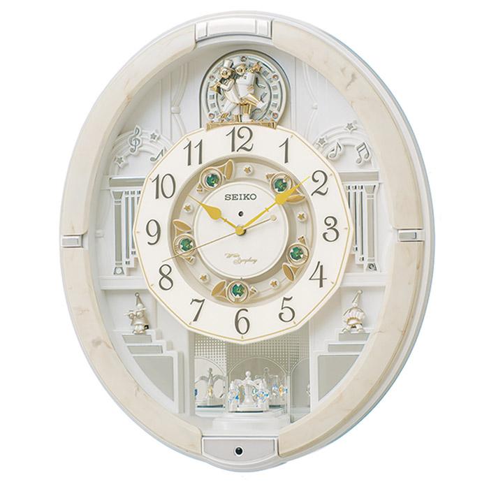 SEIKO セイコー 電波時計 からくり時計 振り子 メロディ 壁掛け時計 SEIKO（セイコー） 電波 からくり 掛け時計 メロディ付き RE576A